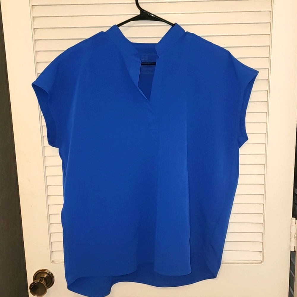 Figs Rafaela oversized scrub top-royal blue